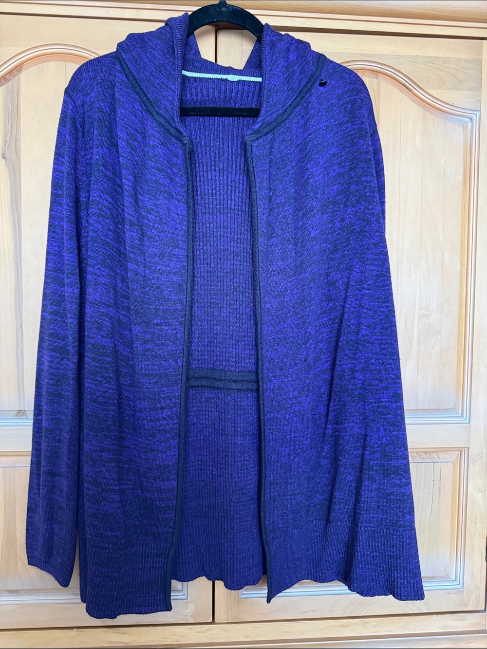 lululemon athletica Purple Hooded Open-Front Cardigan